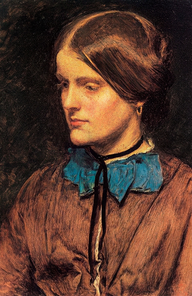 John Everett Millais, Portrait of Annie Miller, 1854.