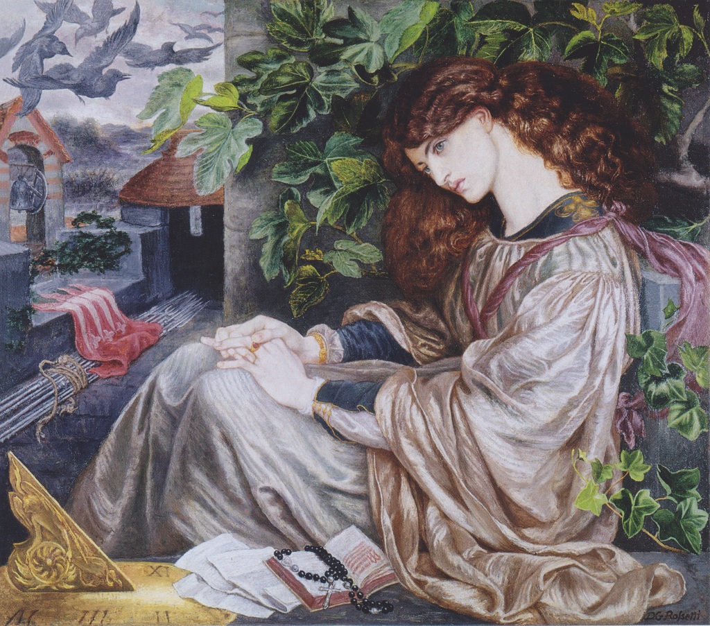 Dante Gabriel Rossetti, La Pia de' Tolomei, 1868-1880, oil on canvas, 104.7 x 120.6 cm. Spencer Museum of Art