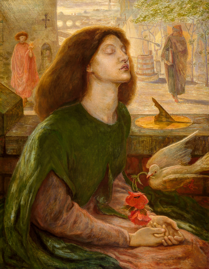 Dante Gabriel Rossetti and Ford Madox Brown, 1877, oil on canvas, 86.4 x 68.2 cm. Birmingham Museum and Art Gallery