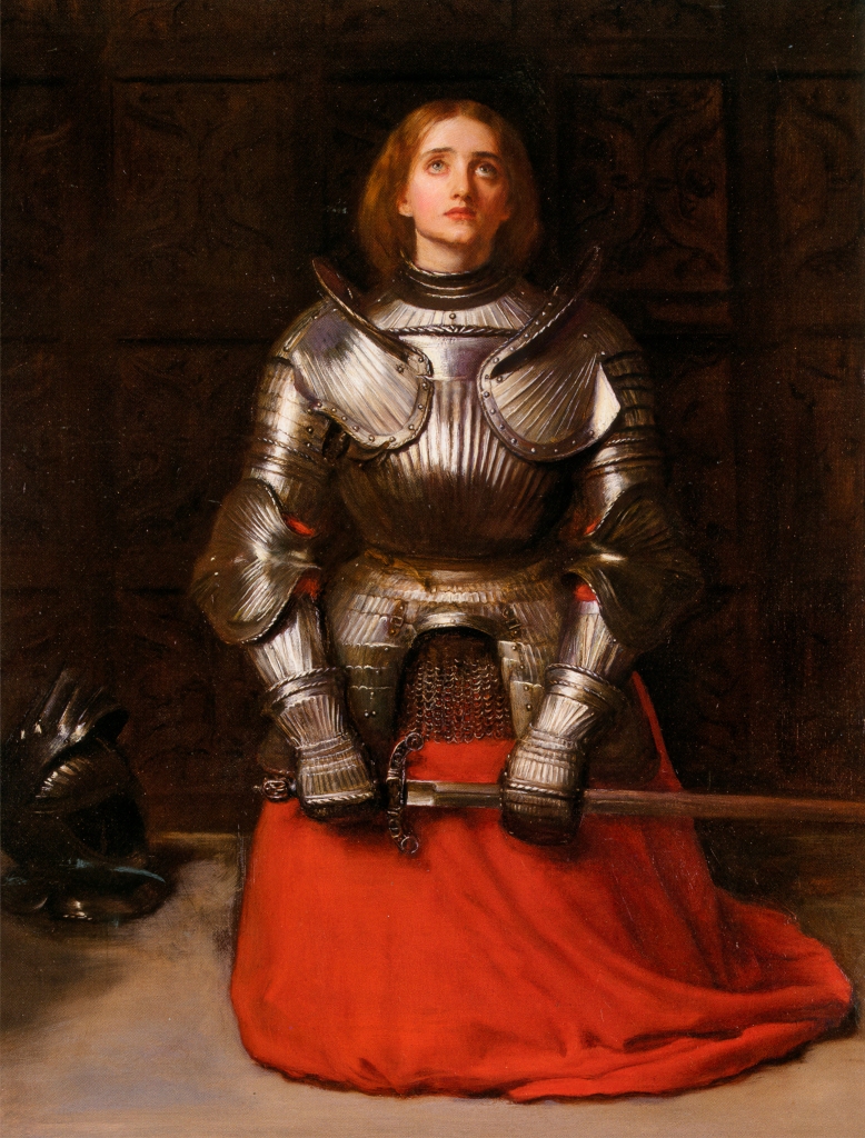John Everett Millais (1829-1896), Joan of Arc, 1865, oil on canvas, 82 x 62 cm. In a private collection.