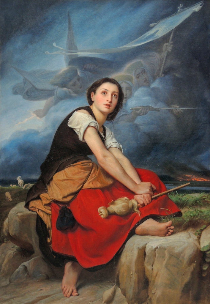 François-Léon Benouville (1821-1859), Jeanne d'arc écoutant les voix. Musée des Beaux-Arts de Rouen.